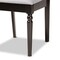 Baxton Studio Renaud Modern and Contemporary Grey Fabric and Dark Brown Finished Wood 7-Piece Dining Set 174-10536-10519-Zoro - alternate 4